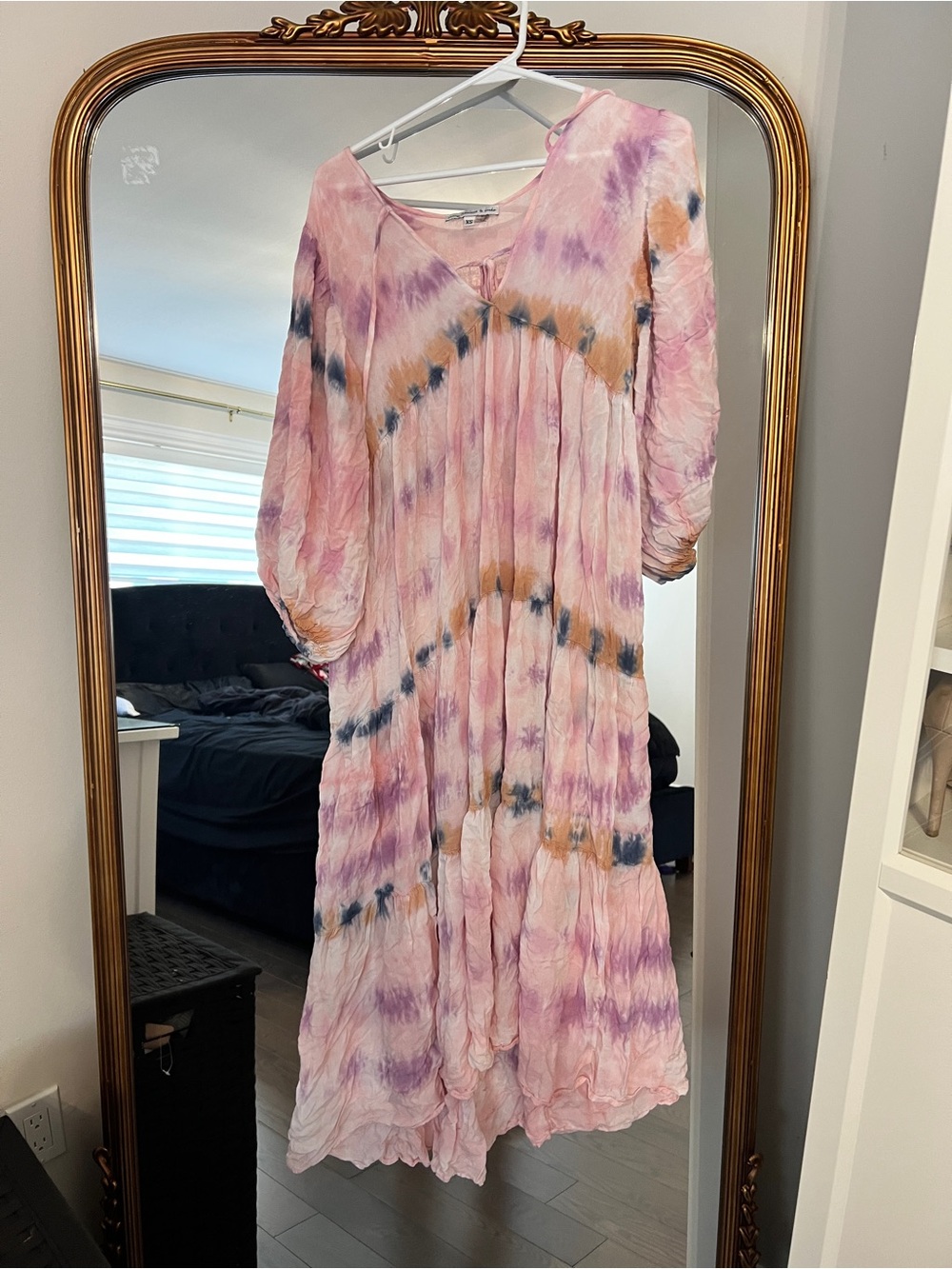 Young Fabulous & Broke Pink & Purple Tie-Dye Maxi Dress